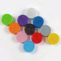 Capsules de flacons de 20 mm en aluminium et plastique, scellages combinés pour flacons pharmaceutiques en verre, à déchirure latérale et à ouverture centrale, disponibles en plusieurs couleurs