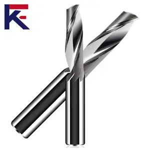 Fresa espiral KF 8mm de carboneto sólido de flauta única para corte de alumínio