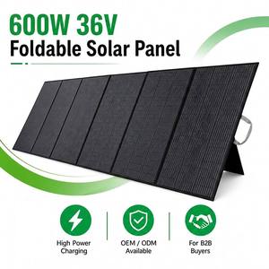 High Efficiency 600 Watt <b>Solar</b> <b>Foldable</b> 24V Monocrystalline Silicon <b>Solar</b> Portable 500W 400W Camping <b>Solar</b> for - Product Image 1