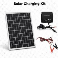 Panneau solaire en verre avec contrôleur et câble 10W 20W 30W OEM personnalisé pour boîte lumineuse LED solaire et lampadaire routier
