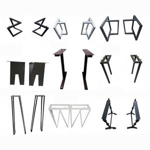 Office <b>Table</b> Frame Black Gold Metal Cast Iron Steel Modern Design Powder Coated Finish Living Room Bedroom Desk Dining <b>Table</b> - Product Image 2