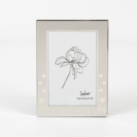 Sofine pas cher en gros amour imprimé 4x6 pouces métal verre photo cadre photo pour la décoration intérieure
