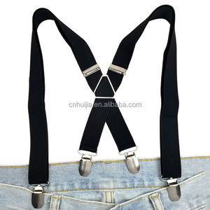 MUESTRA GRATUITA <span class=keywords><strong>PRECIO</strong></span> DE FÁBRICA <span class=keywords><strong>Tirantes</strong></span> para Pantalones de <span class=keywords><strong>Hombre</strong></span> Negros en Forma de X de 25 mm de Ancho, Talla Única, Ajustables y Elásticos, Resistentes - Product Image 4