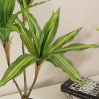 Tanaman Plastik Dracaena Fragrans Buatan dalam Pot untuk Dekorasi Rumah Kantor Taman Dekorasi Rumah Tanaman Palsu Tanaman Buatan