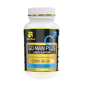 Go Men Plus healthy libido Support Tablets natural herbal herbal man power energy shilajit supplement maca ginseng strength pill