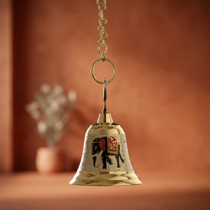 Cloche suspendue en laiton de qualité authentique pour temple hindou, à prix raisonnable, par le fabricant, cloche suspendue - Product Image 5