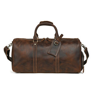 Bolsa <span class=keywords><strong>de</strong></span> lona <span class=keywords><strong>de</strong></span> moda Unisex <span class=keywords><strong>de</strong></span> gran capacidad <span class=keywords><strong>de</strong></span> cuero genuino impermeable para exteriores con cierre <span class=keywords><strong>de</strong></span> cremallera para viajes, camping y uso <span class=keywords><strong>de</strong></span> <span class=keywords><strong>fin</strong></span> <span class=keywords><strong>de</strong></span> <span class=keywords><strong>semana</strong></span> - Product Image 1