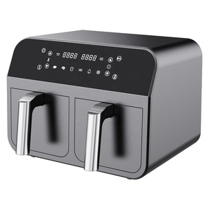 Large capacity Oven Air fryer with Dual Zone basket Digital Electric deep fryer 5.5L 6L 7L 9L 10L Double air fryer