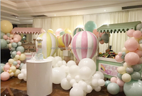 Ballon d'air chaud en fibre de verre, 1 pièce, décoration colorée, pour fenêtre au sol, sculpture d'ouverture, pour mariage
