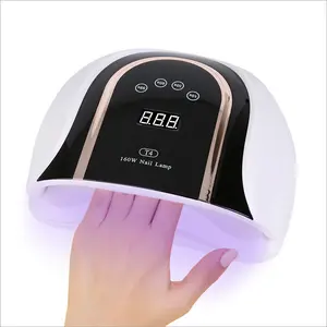 Lke-lampe à ongles UV LED T4, 160W, en plastique ABS, pour tous les gels de manucure, haute qualité