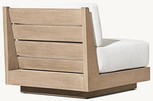 Solid Teak Outdoor Lounge <strong>Chair</strong> Water-Resistant Patio Furniture with <strong>Exotic</strong> Design Cushions for Hotel Garden or Private Patios