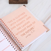 Imprimé A5 B5 A4 Spirale Guidée Prière Scribe Bible Journal Cahier pour Femmes W/Invite Quotidienne et Traqueurs D'habitude