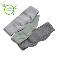 100% masque de sommeil en soie de bambou Chines naturelles aux couleurs vives confortable étiquette de protection masque pour les yeux Slilk en bambou
