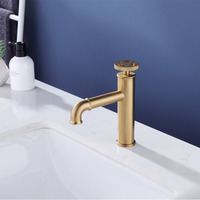 Robinet de lavabo de style industriel en laiton, mitigeur de salle de bain à poser sur le comptoir