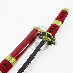 Vente en gros de métal Roronoa <span class=keywords><strong>Zoro</strong></span> <span class=keywords><strong>One</strong></span> <span class=keywords><strong>Piece</strong></span> Pirate Style Léger Anime Jouet <span class=keywords><strong>Katana</strong></span> Épée 45cm pour les 14 ans et plus Cosplay - Product Image 4
