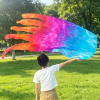 Drapeaux en soie pour la louange, la danse, le ministère de l'Église, les bannières de louange, les banderoles flexibles, Banderas De Danza Cristiana