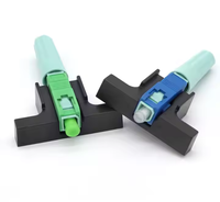 Conector rápido de fibra óptica Tipo de tornillo SC/APC SC/UPC Conector rápido para Terminación de campo de cable de caída FTTH