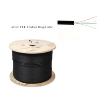 Cable de Fibra Óptica GJXH GJYXCH de 1 km, Precio de Fábrica, Cable de Fibra Óptica FTTH de 4 Núcleos, 1, 2 y 4 Núcleos G657A para Uso en Interiores/Exteriores