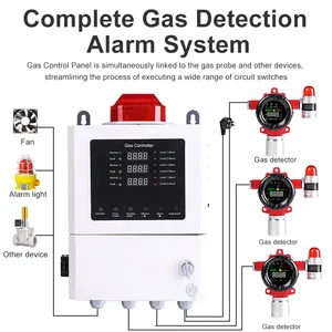 RTTPP H2 Hydrogen Monitor Industrial Fixed Hydrogen Gas Content Alarm H2 Gas Leak Detector