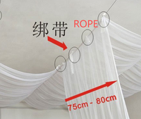 Drapé de plafond en tissu pour tentes de salle de réception de mariage, décoration suspendue pour mariages et événements festifs