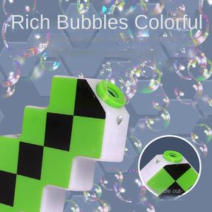 Nouvelles baguettes à bulles lumineuses LED avec eau à bulles de savon, Noël/Unicorn, épée à bulles électrique automatique <span class=keywords><strong>musicale</strong></span> pour enfants - Product Image 3