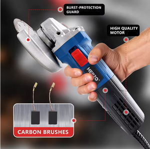 Meuleuse d'<span class=keywords><strong>angle</strong></span> portable professionnelle industrielle HERZO 220V-230V avec interrupteur à glissière, 180 mm (7 pouces), 1800 W, pour découpe et meulage - Product Image 5
