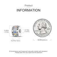 Pendentif fermoir éblouissant en argent sterling 925 breloques pendentifs fins vintage pour cadeaux et bijoux en zircon