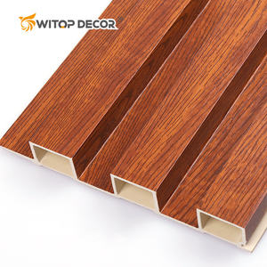 Panneau mural WPC étanche en métal lourd gratuit Revêtement mural en bois étanche à l'humidité Différentes cannelures en bois pour les intérieurs de bureaux et d'hôtels - Product Image 6