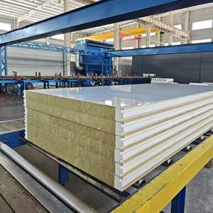 Panneau sandwich en laine <span class=keywords><strong>de</strong></span> <span class=keywords><strong>roche</strong></span> avec bordure en PU, insonorisant et ignifuge, pour atelier <span class=keywords><strong>de</strong></span> <span class=keywords><strong>menuiserie</strong></span> en Malaisie - Product Image 5