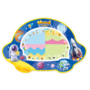 Alfombrilla mágica para pintar con agua para niños, tablero de dibujo reutilizable, juguete educativo de 2 a 4 años, Material de tela Unisex - Product Image 5