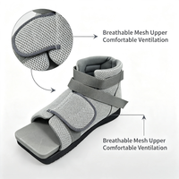 Chaussure post-opératoire ajustable à bout carré et tige haute en maille respirante, idéale pour les blessures au pied, la hallux valgus et la fixation post-opératoire du pied - Grande Vente