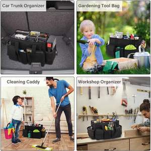 Muestra Gratuita de Bolsa de Transporte para Mascotas, de Piel Sintética Oxford Negra, para Viajes en Auto - Product Image 5