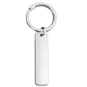 Porte-clés personnalisé gravé avec petit disque, logo sur mesure, ornement métallique vierge pour porte-clés personnalisé - Product Image 2