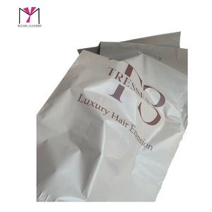 Sac d'expédition en papier kraft TRESSES pour extensions de cheveux de luxe avec poignée, emballage protecteur, impression offset - Product Image 6