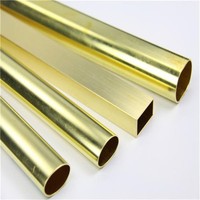 Red Copper Brass Pipe OD 6-25mm Wall Thickness 0.6-2.0mm ASTM B88 EN13348 12000BTU 18000BTU for Machine Tool Cooling System