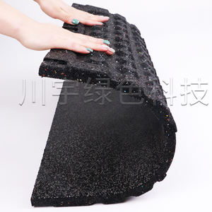 100*100cm 피트니스 바닥재 헬스장 매트 10-50mm 두께 <span class=keywords><strong>SBR</strong></span> EPDM 컬러풀 고무 - Product Image 2