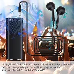 Âm thanh ghi âm giọng nói độ nét cao ghi âm kỹ thuật số rõ ràng Máy nghe nhạc MP3 trong 15 giờ với tai nghe Tai nghe - Product Image 2