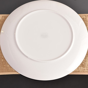 16 inch Blue Bellwether Grass Fine <b>Bone</b> <b>China</b> Eco-Friendly <b>Dinner</b> Plate <b>Set</b> Porcelain Charger & Side Dish Wedding Dinnerware - Product Image 5