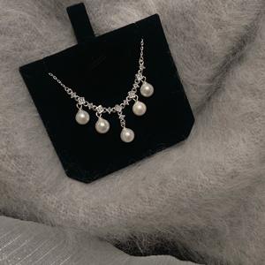 Collar y Pulsera de Plata de Ley S925 con Diamantes Dynamic Love, Versátiles, Frescos, Dulces y Modernos con Borla, Toque de Lujo Ligero - Product Image 2