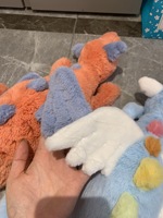 JellyC Dainty Sky Dragon Peluche Dragon Persimmon, Poupée Dragon Bleu, Coussin Animal Moelleux, Cadeau d'Anniversaire, Décoration d'Intérieur