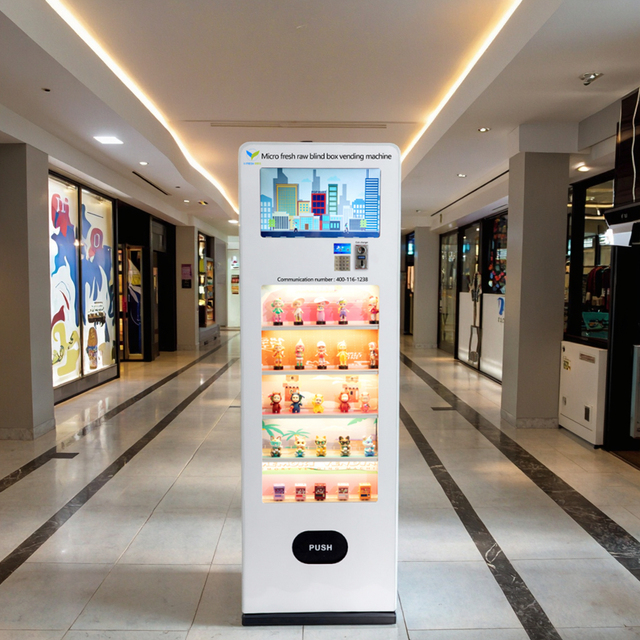 VFresh Customizable 18.5 Inch Automatic Shopping Arcade Blind Box Vending Machine SDK Enabled Stainless Steel Cloud-Based