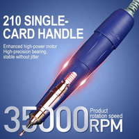 Polisseuse à ongles portable pas chère 105L 35000RPM avec moteur sans balais en acier inoxydable