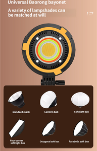 Luce Video a Colori Completi da 150W con Attacco Bowens per Produzioni Cinematografiche, Illuminazione per Vlog, Studio Professionale - Product Image 4