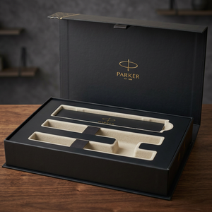 Set Regalo Parker: Penna a Sfera e Penna Roller in Acrilico con Inchiostro Nero/Blu Modello 107820-1 - Product Image 3
