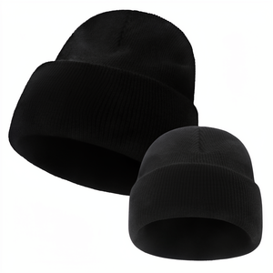 High Quality Solid Color Autumn Winter Soft <b>Beanie</b> <b>Hat</b> 100% Solid Color Autumn Winter - Product Image 1