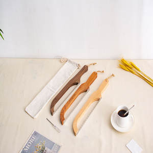 <span class=keywords><strong>Cuchillo</strong></span> de madera con lazo para pan, <span class=keywords><strong>cuchillo</strong></span> de pan de bagel dentado de acero inoxidable, <span class=keywords><strong>cuchillo</strong></span> rebanador de masa fermentada con mango de madera - Product Image 5