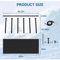 Support de planche de surf autoportant robuste en acier inoxydable, conception pliable pour le rangement, support de planche de surf mobile