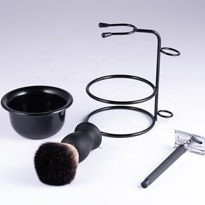 Set da <span class=keywords><strong>barba</strong></span> da uomo 3 in 1 con supporto per rasoio da <span class=keywords><strong>barba</strong></span> in acciaio inossidabile - Product Image 5