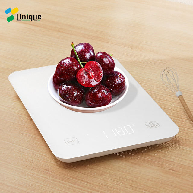Unique Weight Food Scale Customized logo Packaging Smart 10kg Free App Waterproof Electronic Kitchen Weighing Scale