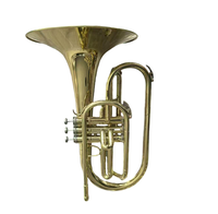 Mellophone Professional Wind Instrument Gold Lacquered Stage Performance